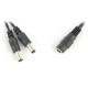 DC distributor 5.5x2.1mm with switch - 2 plugs