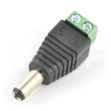 DC kištukas 5.5x2.1mm su greita jungtimi
