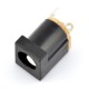DC socket 5.5x2.1mm PCB - vertical