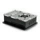 Case for Raspberry Pi 4B box V2 for DIN rail - black and transparent + fan
