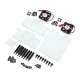 Dėklas skirtas Raspberry Pi Zero x2 - Mini Cluster - su 2 ventiliatoriais, atviras - PiHut TPH-067