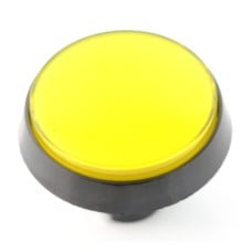 Big Push Button 6cm - yellow - inclined 