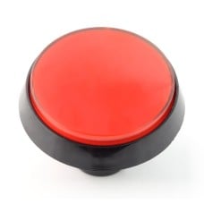 Big Push Button 6cm - red - sloping 