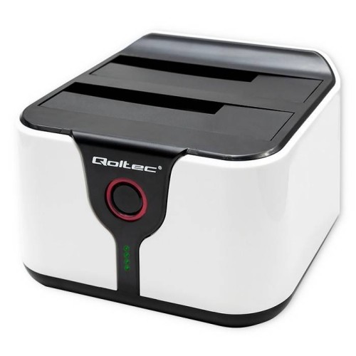 Docking station for 2.5''/3.5'' HDD and SSD drives - SATA III - USB 3.0 - with offline cloning - Qoltec 50309 Docking station for 2.5''/3.5'' HDD and SSD drives - SATA III - USB 3.0 - with offline cloning - Qoltec 50309