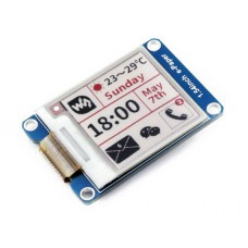 E-paper E-Ink (B) 1.54” 200x200px, modulis su trijų spalvų SPI ekranu, Waveshare 13338