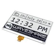 E-paper E-Ink 7.5'' 800x480px, display with HAT pad for Raspberry Pi, Waveshare 13504