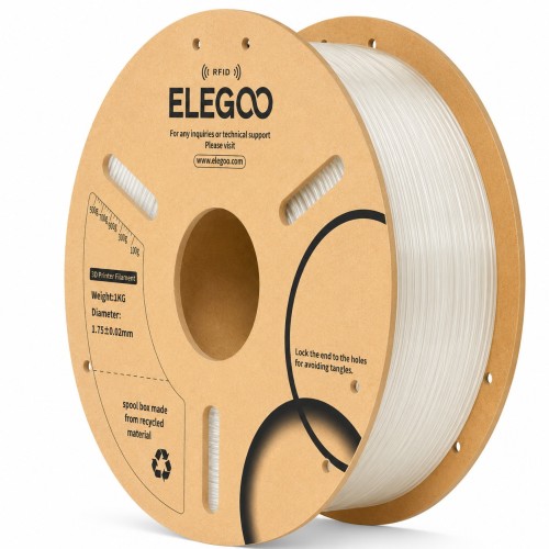 Elegoo PLA filamentas 1.75mm 1kg - RFID - permatomas Elegoo PLA filamentas 1.75mm 1kg - RFID - permatomas