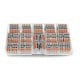 Set of electric cubes 2/3/4/5pin 32A/250V - orange - 46 pcs