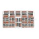 Set of electric cubes 2/3/4/5pin 32A/250V - orange - 46 pcs