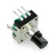 Encoder with button - 24 impulse 15mm - EC12 vertical - x5