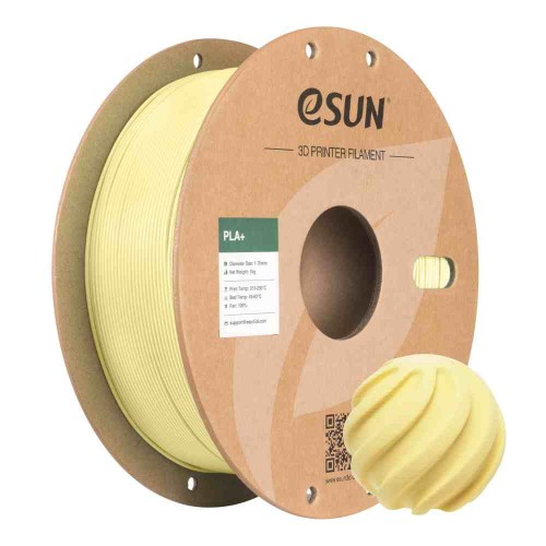 eSUN PLA+ plastikas 1.75 mm 1 kg – migdolų geltonumo eSUN PLA+ plastikas 1.75 mm 1 kg – migdolų geltonumo