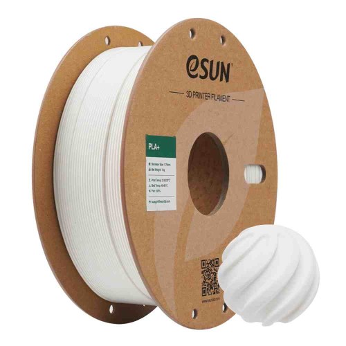 eSUN PLA+ filament 1.75mm 1kg - Milky White eSUN PLA+ filament 1.75mm 1kg - Milky White