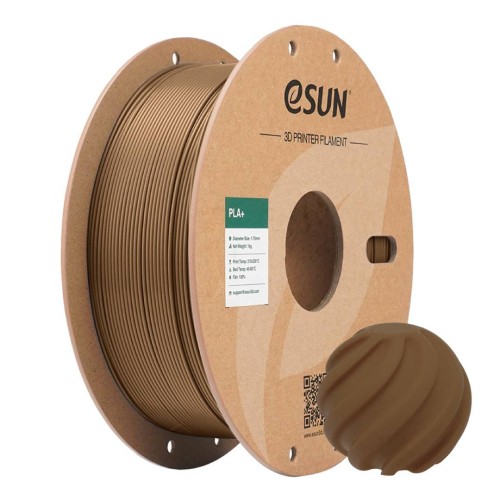 eSUN PLA+ filament 1.75mm 1kg - Brown eSUN PLA+ filament 1.75mm 1kg - Brown