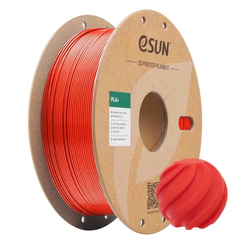 eSUN PLA+ plastikas 1.75mm 1kg - RGB raudonas eSUN PLA+ plastikas 1.75mm 1kg - RGB raudonas