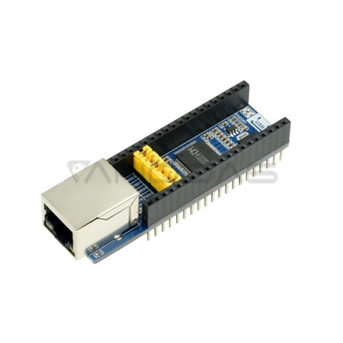 Ethernet 10/100 Mb/s - UART keitiklis, skirtas Raspberry Pi Pico - Waveshare 20410 