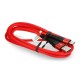 eXtreme Spider USB A - USB C laidas - 1.5m - raudonas