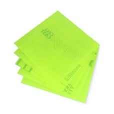 Fluo yellow poured plexiglass - 3mm - 200x200mm - 5pcs.