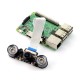 Kamera RpiCam OV5647 5MPx - naktinio matymo fisheye 160° - skirta Raspberry Pi
