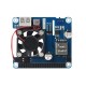 Power over Ethernet HAT (C), PoE and 802.3af/at power overlay, for Raspberry Pi 3B+/4B, Waveshare 1944
