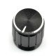 Potentiometer knob GCL15 black - 6/15mm - x5