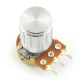 Potentiometer knob GCL15 silver - 6/15mm - x5