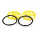 Yellow wheels - 2 pieces - for TT shaft motor - Kitronik 2593-TT