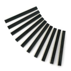 Goldpin strip 2x40 female 2.54mm pitch - 10 pcs - justPi