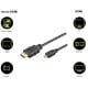 Goobay HDMI kabelis - microHDMI - didelės spartos HDMI su Ethernet palaikymu - 5 m