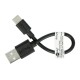 Goobay USB A 2.0-USB C laidas juodas - 0.1m
