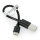Goobay USB A 2.0-USB C laidas juodas - 0.1m