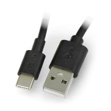 Goobay USB A 2.0-USB C laidas juodas - 0.1m