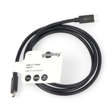 Goobay USB C - USB4 2.0 PD Cable - Black - 1.2m