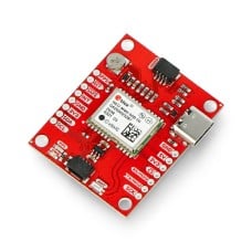 GPS NEO-M9N modulis su įmontuota antena, Qwiic, SparkFun GPS-15733