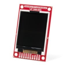 Grafinis spalvotas ekranas TFT LCD 1.8'' 128x160px + microSD skaitytuvas - SPI - SparkFun LCD-15143