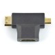Adapteris HDMI - MiniHDMI - MicroHDMI