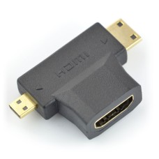 Adapteris HDMI - MiniHDMI - MicroHDMI