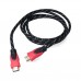 HDMI Blow Premium raudonas susuktas laidas klasė 1.4 - 1.5m