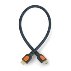 HDMI braided cable 0.3m - Black