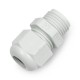 Hermetic cable gland - M16 thread - white - 5 pcs, 
