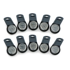 iButton code key 1-wire S0990-BK - compatible with DS1990A-F5 - black holder - 10 pcs