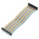 Cable IDC 40 pin female-female 40cm Raspberry Pi 4B/3B+/3B/2B