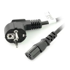 Maitinimo laidas IEC 10m VDE - juodas