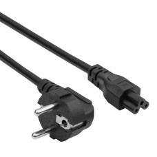 IEC C5/IEC C7 cloverleaf power cord - 3m black - Akyga AK-NB-10A