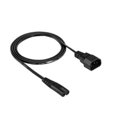 IEC C7/IEC C14 Power Cord Extension Cord - 1.5m Black - Akyga AK-PC-15A