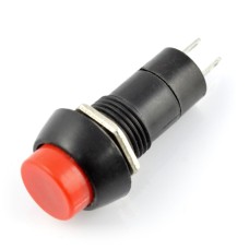 Switch ON-OFF momentary 250V/1A - red