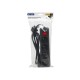 Extension cord PR-470WSP 4 sockets 3m black with switch