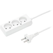 Extension cord PS-360 (2x1mm) 1.5m with 3 sockets