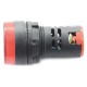 LED indikatorius 230V AC - 28mm - raudonas