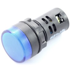 LED indicator 230V AC - 28mm - blue