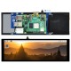 Jutiklinis ekranas, talpinis LCD IPS 7.9" 400x1280px HDMI + USB, skirtas Raspberry Pi, Waveshare 17916